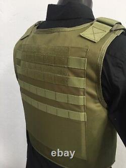 AR600 Plates Tactical Carrier lll+ Body Armor Made With Kevlar BULLETPROOF Vest