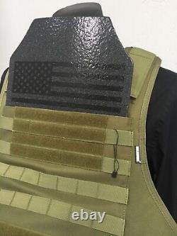 AR600 Plates Tactical Carrier lll+ Body Armor Made With Kevlar BULLETPROOF Vest