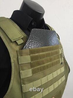 AR600 Plates Tactical Carrier lll+ Body Armor Made With Kevlar BULLETPROOF Vest