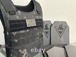 AR600 Rifle Plates Tactical Carrier lll+ Body Armor BULLETPROOF Vest 3+