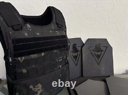 AR600 Rifle Plates Tactical Carrier lll+ Body Armor BULLETPROOF Vest 3+