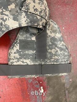 ARMY ACU DIGITAL BODY ARMOR PLATE CARRIER MADE WithKEVLAR INSERTS L/L COMPLETE