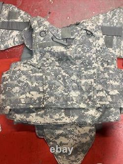 ARMY ACU DIGITAL BODY ARMOR PLATE CARRIER MADE WithKEVLAR INSERTS L/L COMPLETE