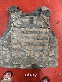 ARMY ACU DIGITAL BODY ARMOR PLATE CARRIER MADE WithKEVLAR INSERTS LARGE lot 8