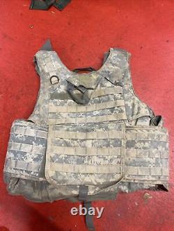ARMY ACU DIGITAL BODY ARMOR PLATE CARRIER MADE WithKEVLAR INSERTS LARGE lot 89
