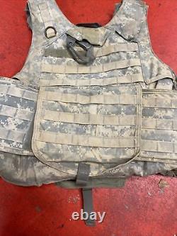 ARMY ACU DIGITAL BODY ARMOR PLATE CARRIER MADE WithKEVLAR INSERTS LARGE lot 89