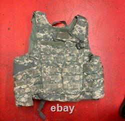 ARMY ACU DIGITAL BODY ARMOR PLATE CARRIER MADE WithKEVLAR INSERTS Large