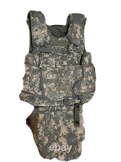 ARMY ACU DIGITAL BODY ARMOR PLATE CARRIER MADE WithKEVLAR INSERTS, Large
