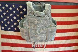ARMY ACU DIGITAL BODY ARMOR PLATE CARRIER MADE WithKEVLAR INSERTS Large lot 1