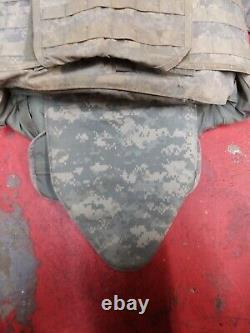 ARMY ACU DIGITAL BODY ARMOR PLATE CARRIER MADE WithKEVLAR INSERTS MEDIUM COMPLETE