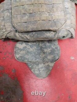 ARMY ACU DIGITAL BODY ARMOR PLATE CARRIER MADE WithKEVLAR INSERTS MEDIUM COMPLETE