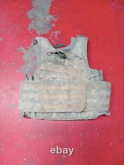 ARMY ACU DIGITAL BODY ARMOR PLATE CARRIER MADE WithKEVLAR INSERTS MEDIUM LOT 9