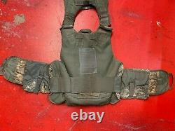 ARMY ACU DIGITAL BODY ARMOR PLATE CARRIER MADE WithKEVLAR INSERTS Medium Long