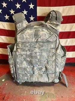 ARMY ACU DIGITAL BODY ARMOR PLATE CARRIER MADE WithKEVLAR INSERTS Medium lot 2