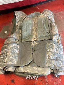 ARMY ACU DIGITAL BODY ARMOR PLATE CARRIER MADE WithKEVLAR INSERTS Medium lot 2