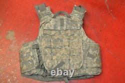 ARMY ACU DIGITAL BODY ARMOR PLATE CARRIER MADE WithKEVLAR INSERTS SMALL