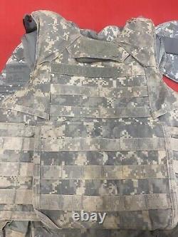 ARMY ACU DIGITAL BODY ARMOR PLATE CARRIER MADE WithKEVLAR INSERTS SMALL COMPLETE
