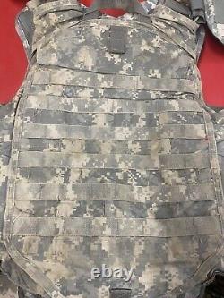 ARMY ACU DIGITAL BODY ARMOR PLATE CARRIER MADE WithKEVLAR INSERTS SMALL COMPLETE