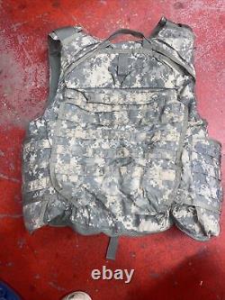 ARMY ACU DIGITAL BODY ARMOR PLATE CARRIER MADE WithKEVLAR INSERTS XLARGE