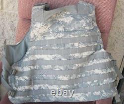 ARMY ACU DIGITAL BODY ARMOR PLATE CARRIER WITH MADE WithKEVLAR INSERTS LARGE VEST