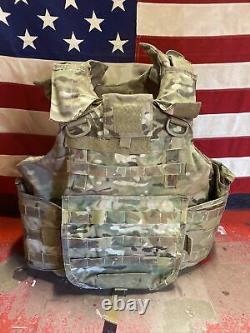 ARMY MULTICAM BODY ARMOR PLATE CARRIER MADE WithKEVLAR INSERTS SMALL