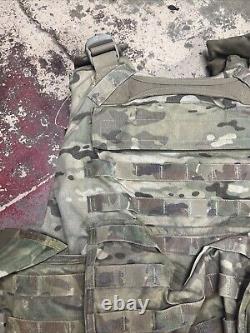 ARMY OCP MULTICAM BODY ARMOR PLATE CARRIER MADE WithKEVLAR INSERTS LARGE