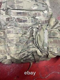 ARMY OCP MULTICAM BODY ARMOR PLATE CARRIER MADE WithKEVLAR INSERTS LARGE