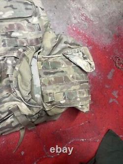 ARMY OCP MULTICAM BODY ARMOR PLATE CARRIER MADE WithKEVLAR INSERTS LARGE