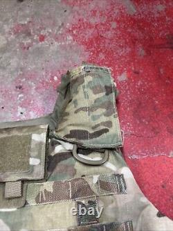 ARMY OCP MULTICAM BODY ARMOR PLATE CARRIER MADE WithKEVLAR INSERTS MEDIUM