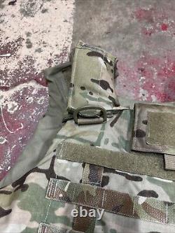 ARMY OCP MULTICAM BODY ARMOR PLATE CARRIER MADE WithKEVLAR INSERTS MEDIUM