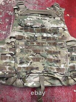 ARMY OCP MULTICAM BODY ARMOR PLATE CARRIER MADE WithKEVLAR INSERTS MEDIUM