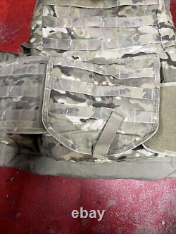 ARMY OCP MULTICAM BODY ARMOR PLATE CARRIER MADE WithKEVLAR INSERTS MEDIUM LONG