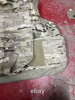 ARMY OCP MULTICAM BODY ARMOR PLATE CARRIER MADE WithKEVLAR INSERTS MEDIUM LONG