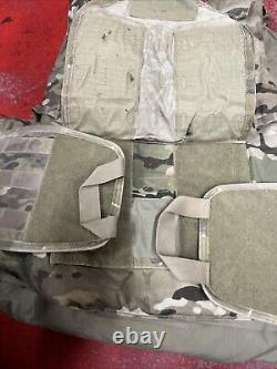 ARMY OCP MULTICAM BODY ARMOR PLATE CARRIER MADE WithKEVLAR INSERTS MEDIUM LONG