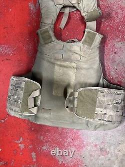 ARMY OCP MULTICAM BODY ARMOR PLATE CARRIER MADE WithKEVLAR INSERTS MEDIUM LONG