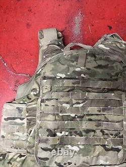 ARMY OCP MULTICAM BODY ARMOR PLATE CARRIER MADE WithKEVLAR INSERTS MEDIUM LONG