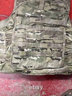 ARMY OCP MULTICAM BODY ARMOR PLATE CARRIER MADE WithKEVLAR INSERTS MEDIUM LONG