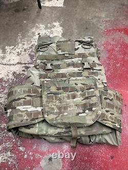 ARMY OCP MULTICAM BODY ARMOR PLATE CARRIER MADE WithKEVLAR INSERTS Med-Long