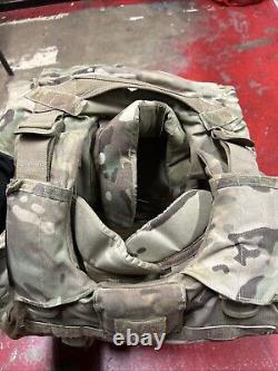 ARMY OCP MULTICAM BODY ARMOR PLATE CARRIER MADE WithKEVLAR INSERTS Med-Long