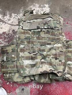 ARMY OCP MULTICAM BODY ARMOR PLATE CARRIER MADE WithKEVLAR INSERTS Med-Long