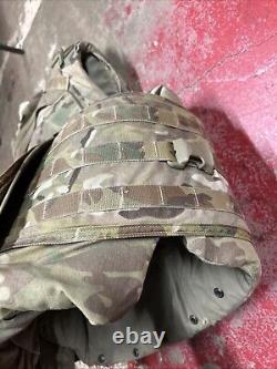 ARMY OCP MULTICAM BODY ARMOR PLATE CARRIER MADE WithKEVLAR INSERTS Med-Long