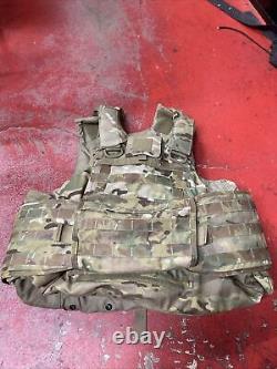 ARMY OCP MULTICAM BODY ARMOR PLATE CARRIER MADE WithKEVLAR INSERTS X-SMALL