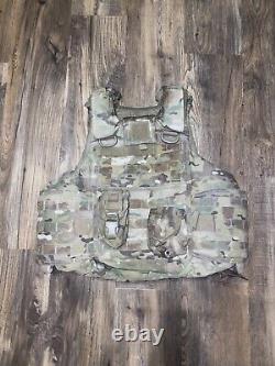 ARMY OCP MULTICAM BODY ARMOR PLATE CARRIER MADE WithKEVLAR INSERTS X-SMALL