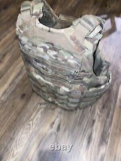 ARMY OCP MULTICAM BODY ARMOR PLATE CARRIER MADE WithKEVLAR INSERTS X-SMALL