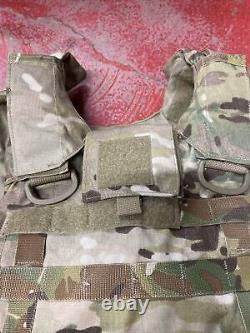 ARMY OCP MULTICAM BODY ARMOR PLATE CARRIER MADE WithKEVLAR INSERTS X-SMALL