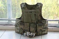 AU Combat Tactical Soft Bullet proof vest IIIA+2PCS III ceramic plates