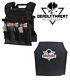 Active Shooter Black Tactical Vest Plate Carrier With Level Iii L3 Fearless Armor