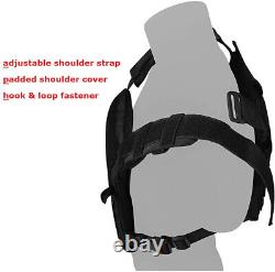 Active Shooter Black Tactical Vest Plate Carrier With Level III L3 Fearless Armor