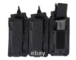 Active Shooter Black Tactical Vest Plate Carrier With Level III L3 Fearless Armor