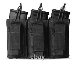 Active Shooter Black Tactical Vest Plate Carrier With Level III L3 Fearless Armor